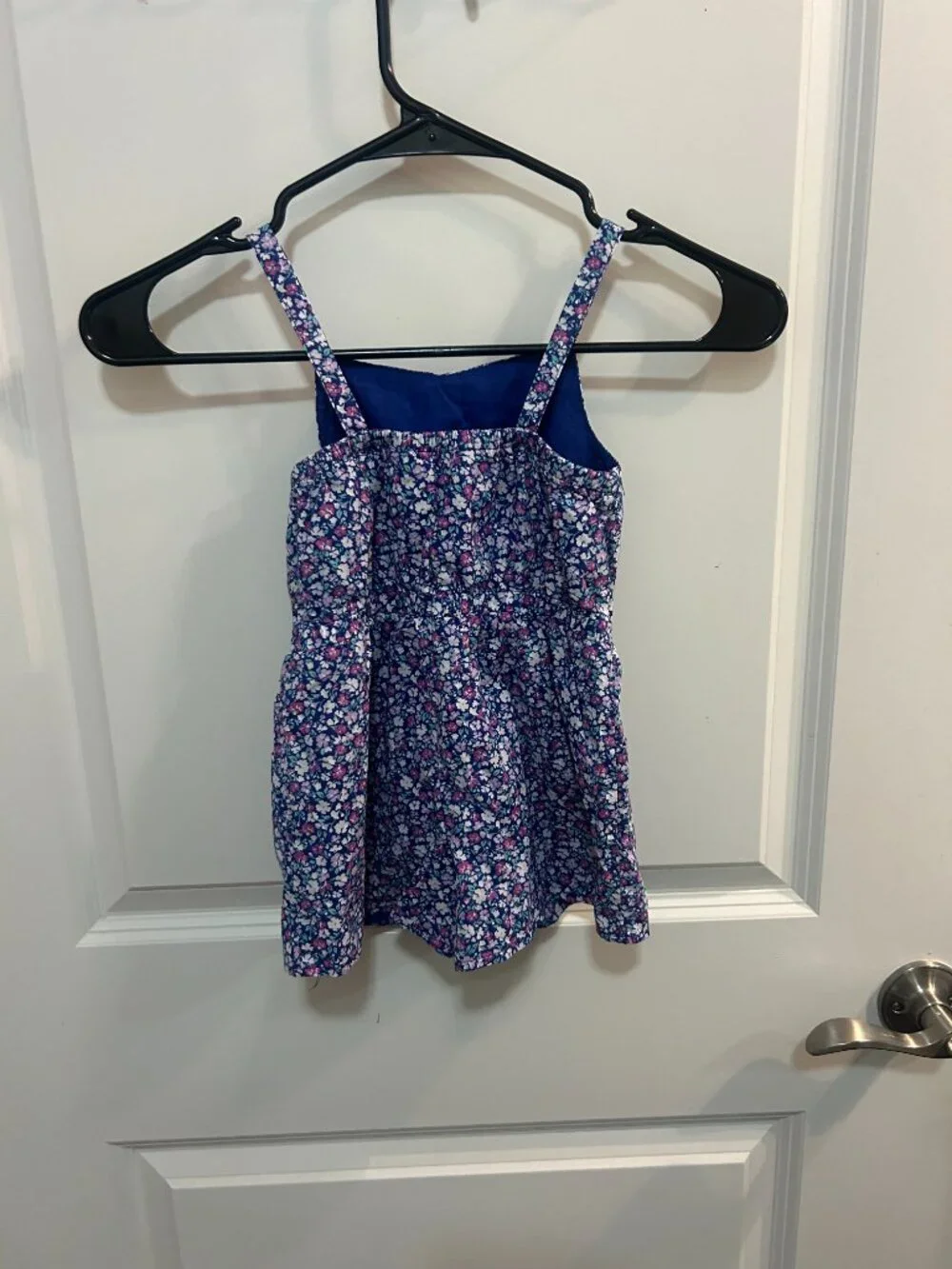 Janie and Jack Girls Romper Sleeveless One Piece Blue Size 3T Floral Summer